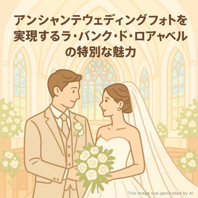 アンシャンテウェディングフォトを実現するラ・バンク・ド・ロアチャペルの特別な魅力
