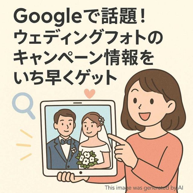 Googleで話題！ウェディングフォトのキャンペーン情報をいち早くゲット