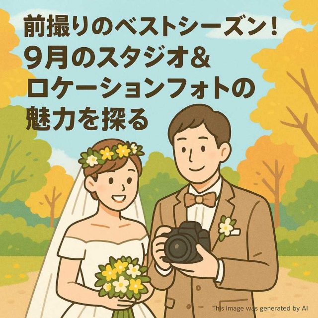 前撮りのベストシーズン！9月のスタジオ＆ロケーションフォトの魅力を探る