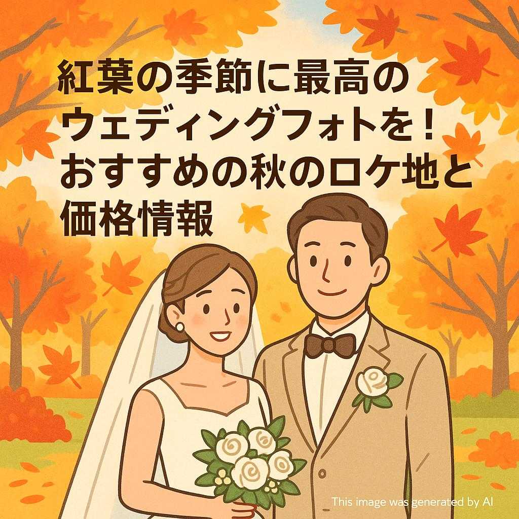 紅葉の季節に最高のウェディングフォトを！おすすめの秋のロケ地と価格情報