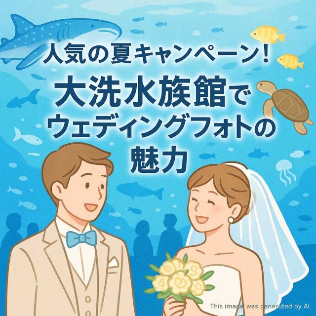 人気の夏キャンペーン！大洗水族館で撮るウェディングフォトの魅力