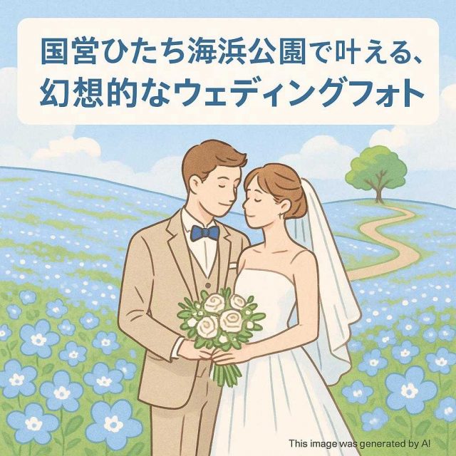 国営ひたち海浜公園で叶える、幻想的なウェディングフォト