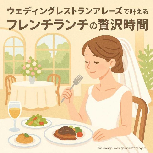 ウェディングレストランアレーズで叶えるフレンチランチの贅沢時間