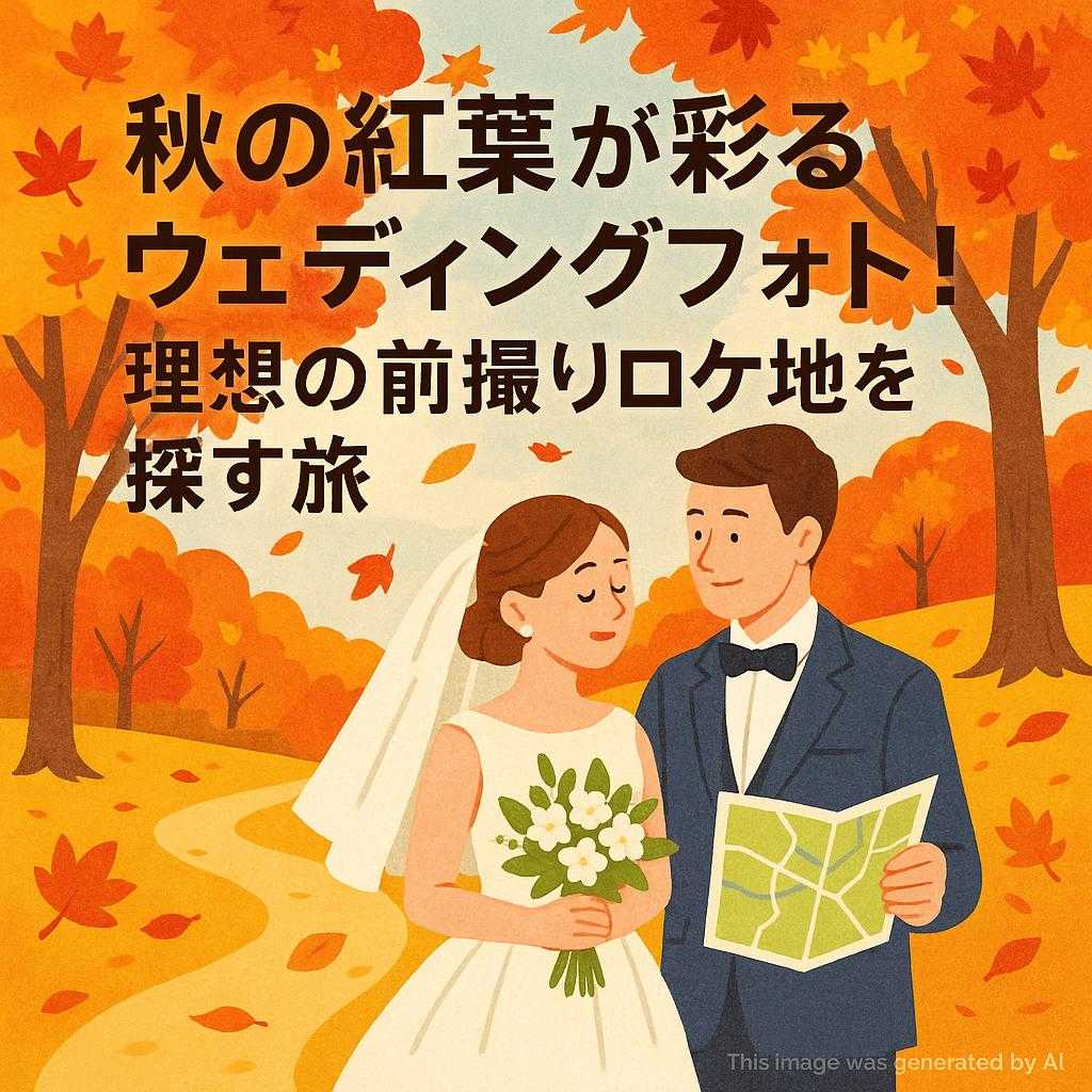 秋の紅葉が彩るウェディングフォト！理想の前撮りロケ地を探す旅