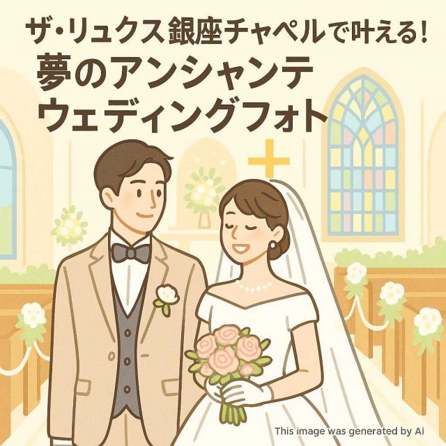 ザ・リュクス銀座チャペルで叶える！夢のアンシャンテウェディングフォト