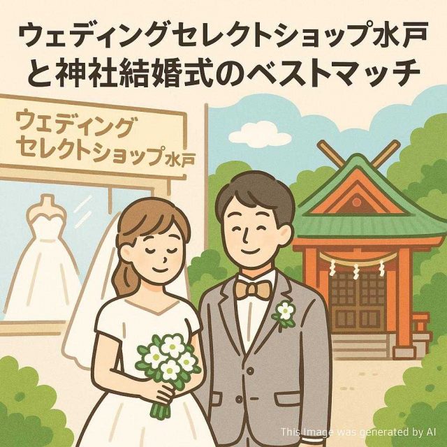 ウェディングセレクトショップ水戸と神社結婚式のベストマッチ
