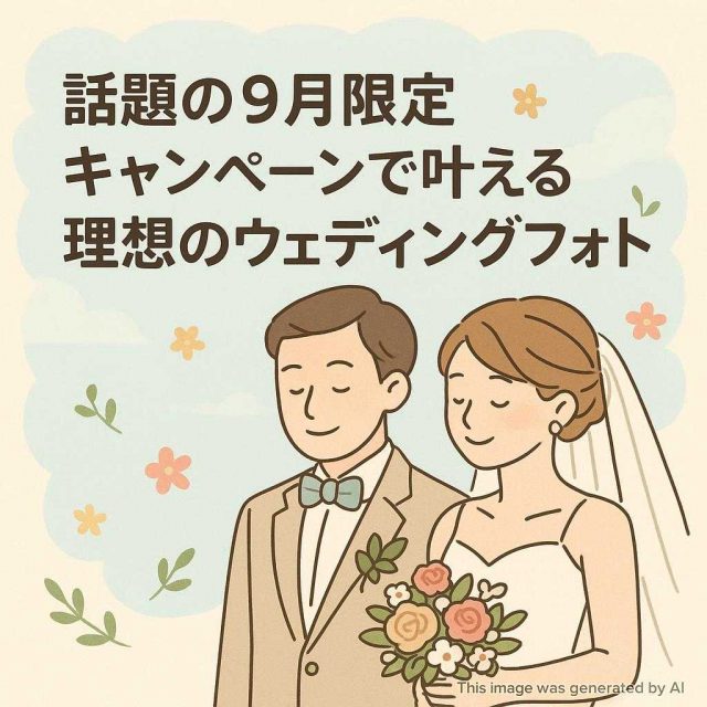 話題の9月限定キャンペーンで叶える理想のウェディングフォト
