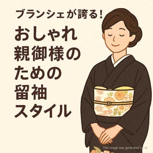 ブランシェが誇る！おしゃれ親御様のための留袖スタイル