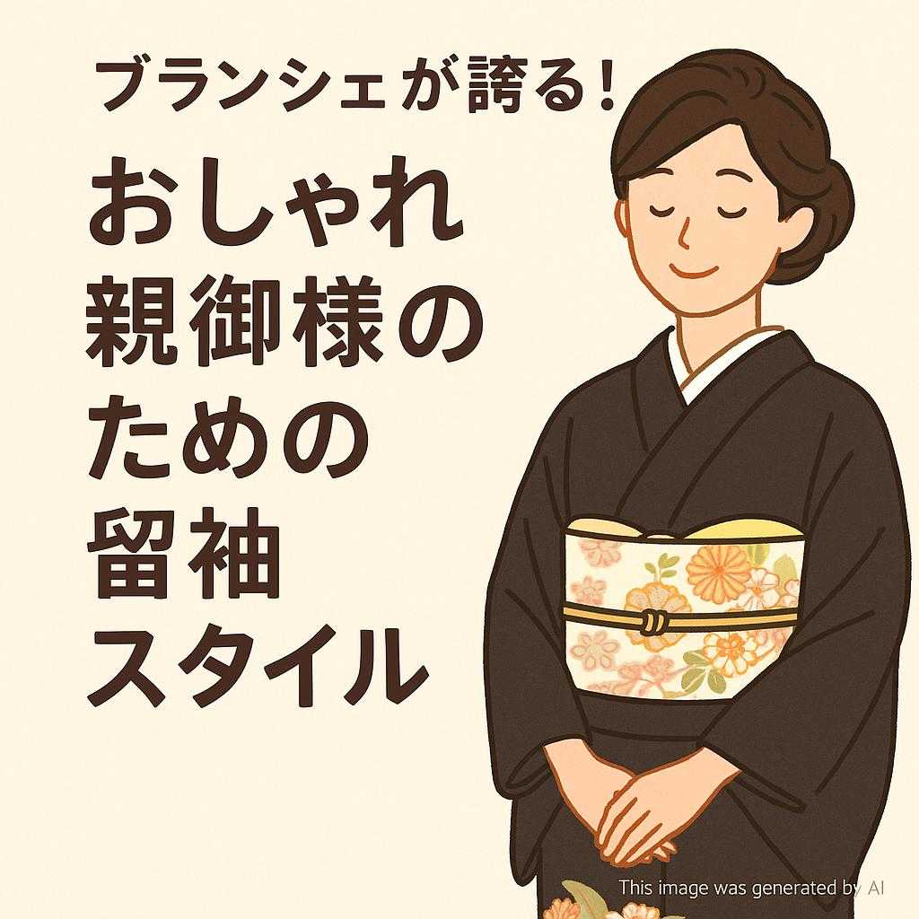 ブランシェが誇る！おしゃれ親御様のための留袖スタイル