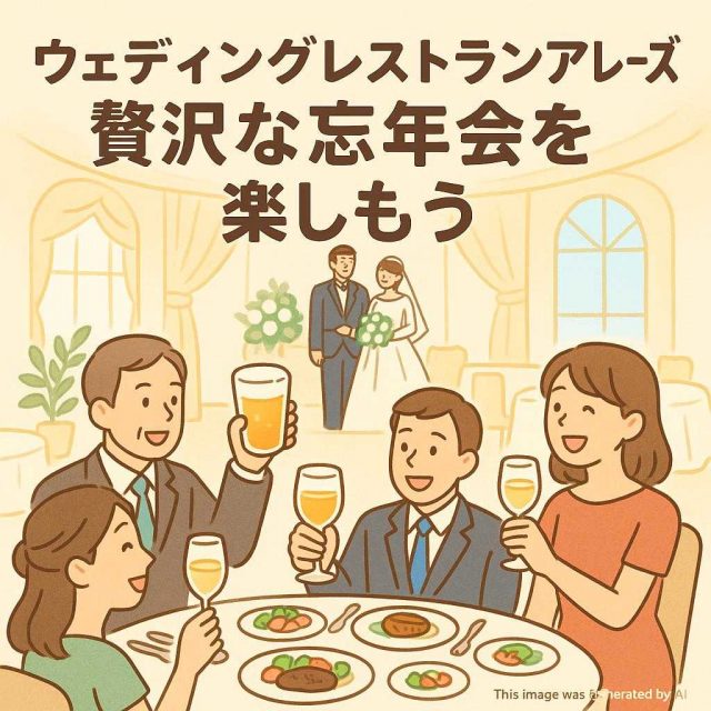 ウェディングレストランアレーズで贅沢な忘年会を楽しもう