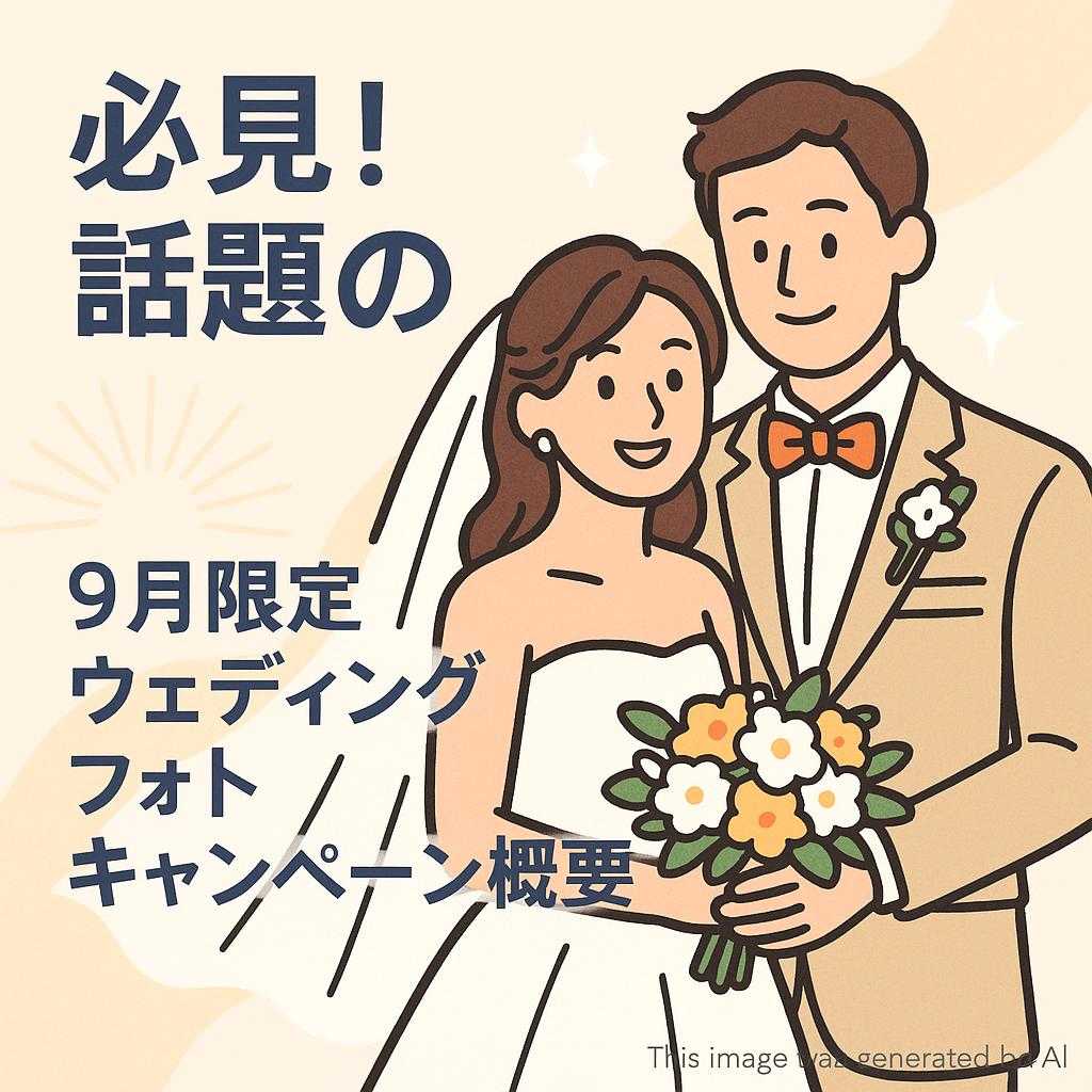 必見！話題の9月限定ウェディングフォトキャンペーン概要