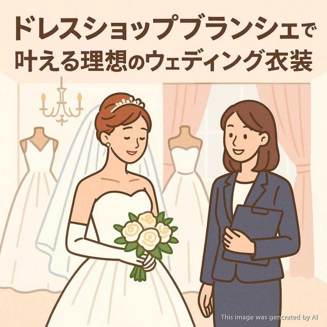 ドレスショップブランシェで叶える理想のウェディング衣装
