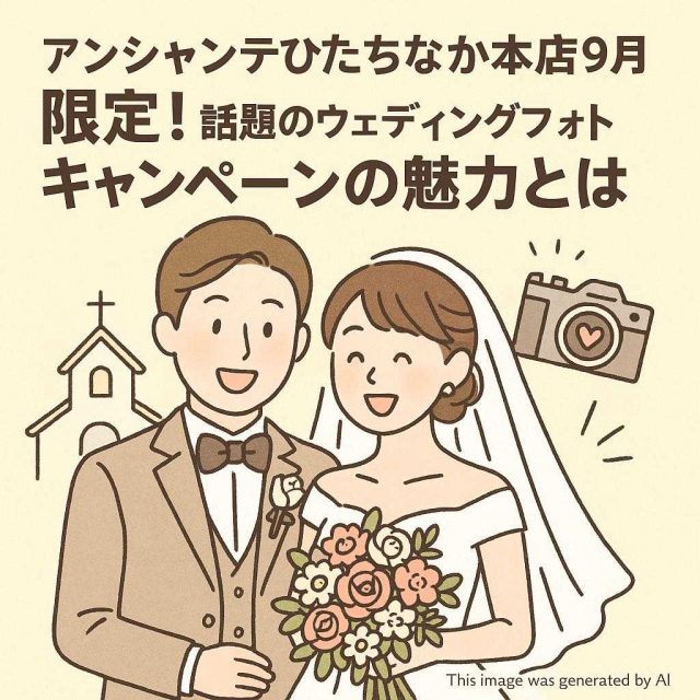 アンシャンテひたちなか本店9月限定！話題のウェディングフォトキャンペーンの魅力とは