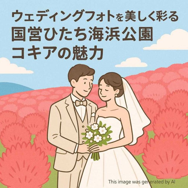 ウェディングフォトを美しく彩る国営ひたち海浜公園コキアの魅力