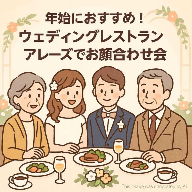 年始におすすめ！ウェディングレストランアレーズでお顔合わせ会