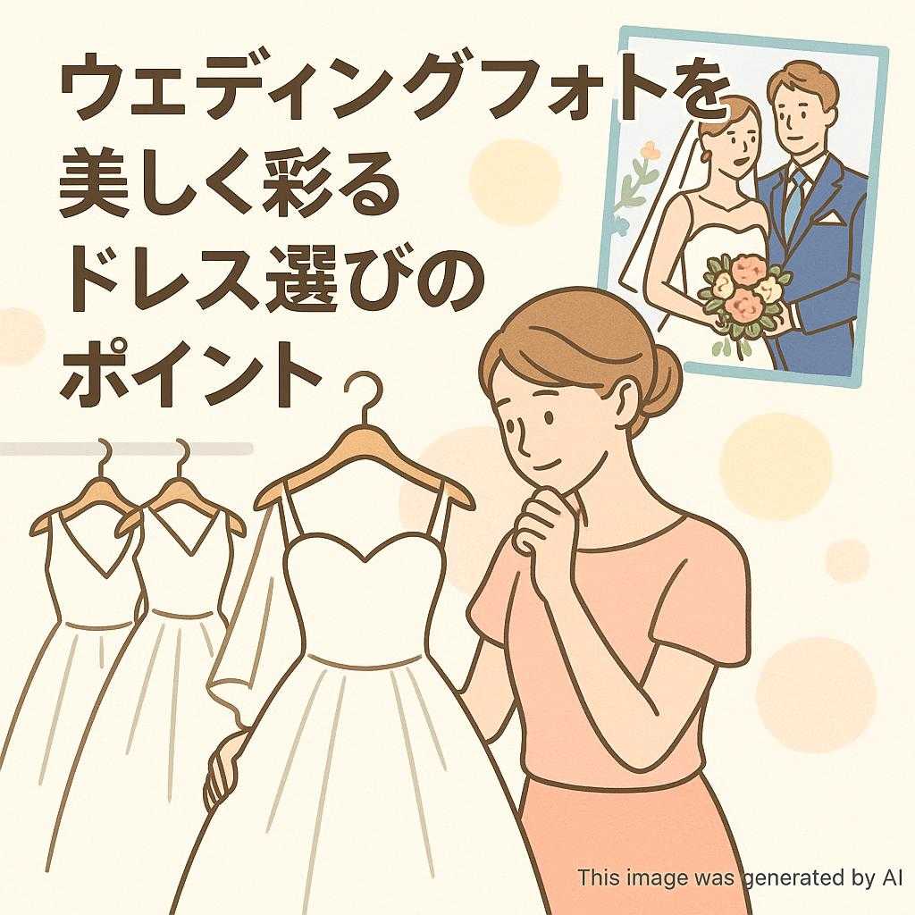 ウェディングフォトを美しく彩るドレス選びのポイント