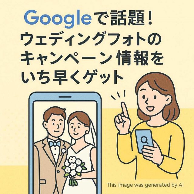 Googleで話題！ウェディングフォトのキャンペーン情報をいち早くゲット