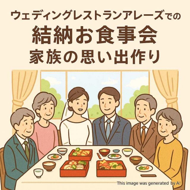 ウェディングレストランアレーズでの結納お食事会 家族の思い出作り