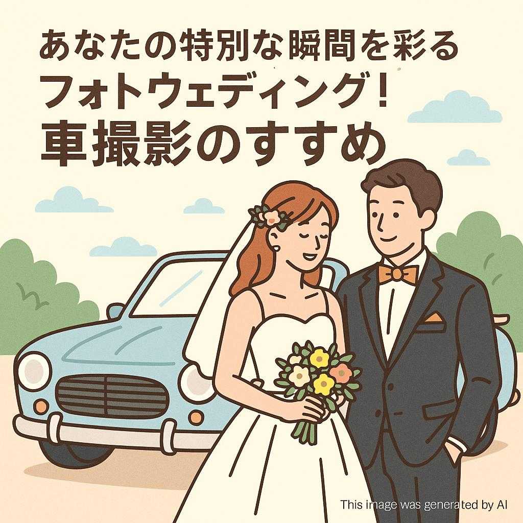 あなたの特別な瞬間を彩るフォトウェディング！車撮影のすすめ