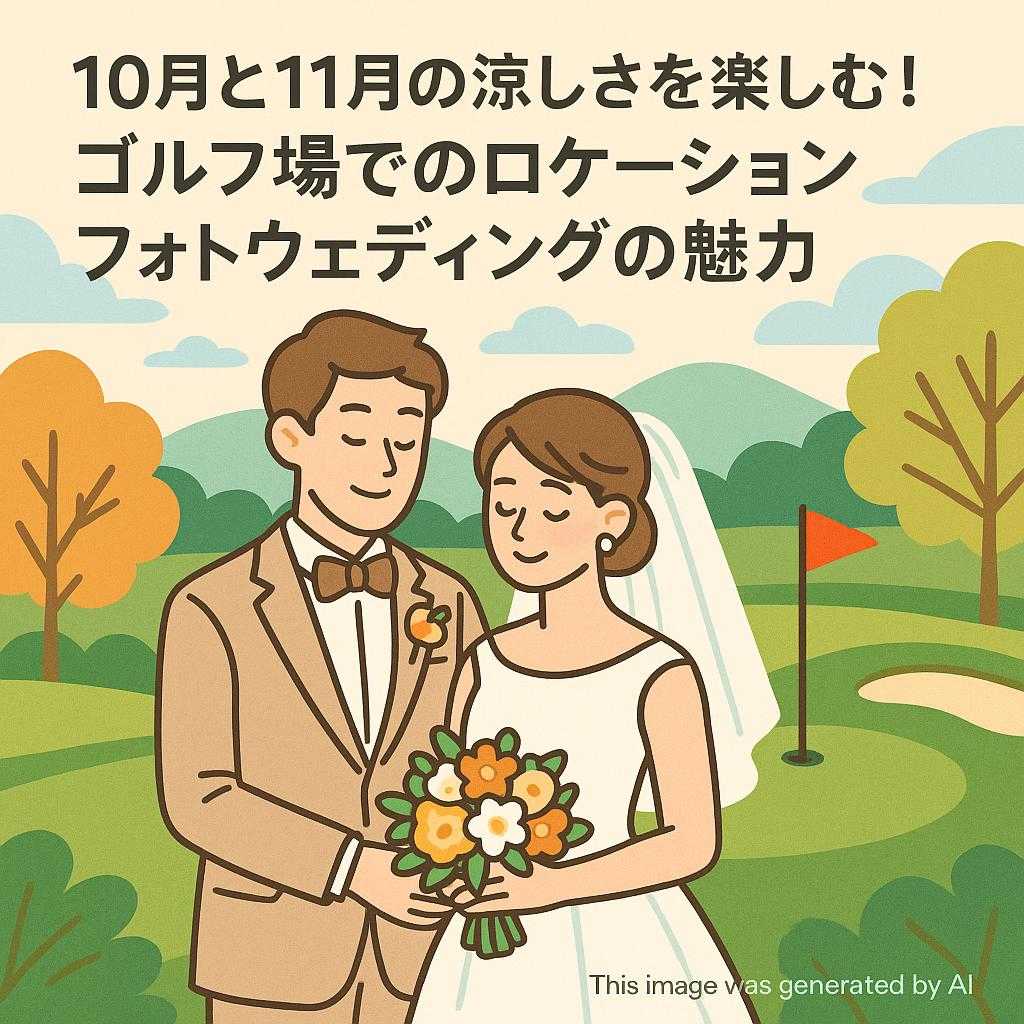 10月と11月の涼しさを楽しむ！ゴルフ場でのロケーションフォトウェディングの魅力
