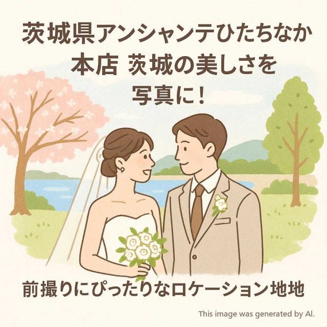 茨城県アンシャンテひたちなか本店 茨城の美しさを写真に！前撮りにぴったりなロケーション地