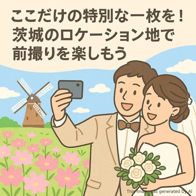 ここだけの特別な一枚を！茨城のロケーション地で前撮りを楽しもう