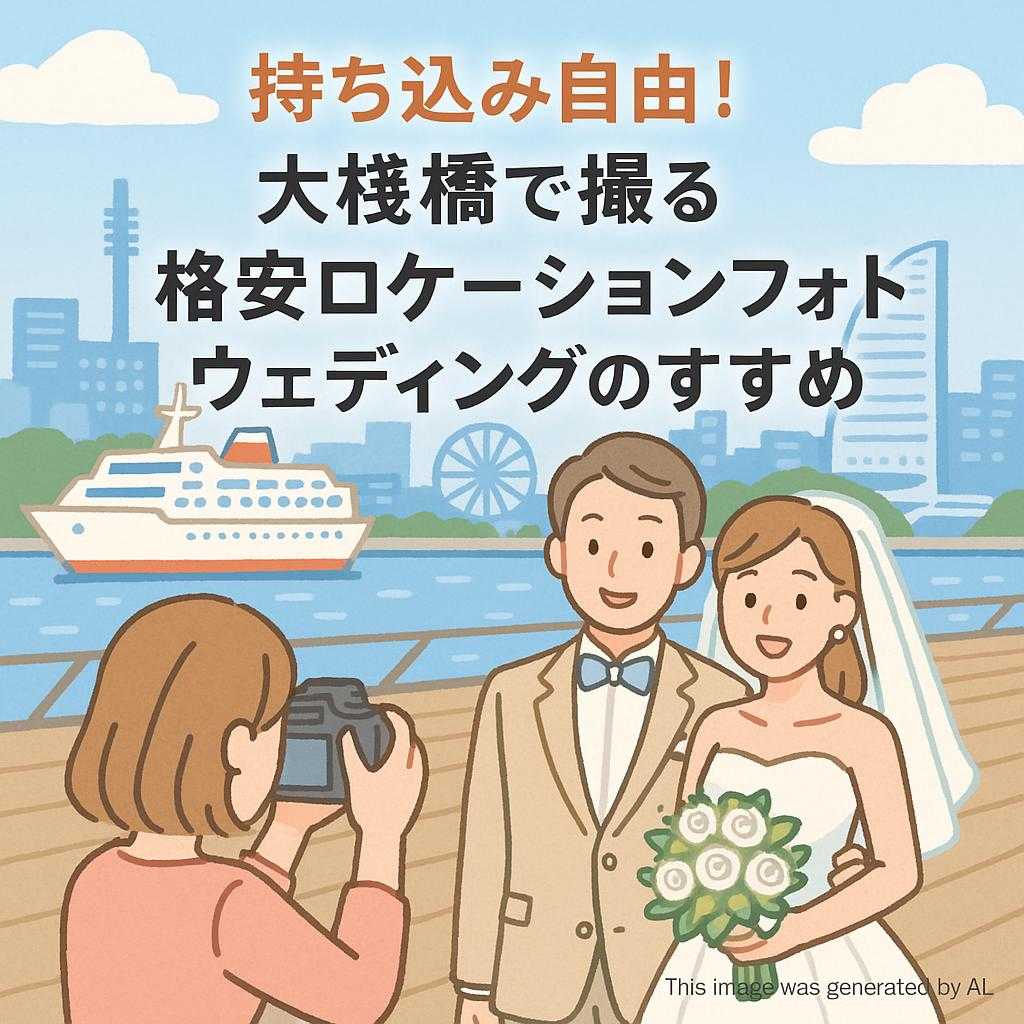 持ち込み自由！大桟橋で撮る格安ロケーションフォトウェディングのすすめ