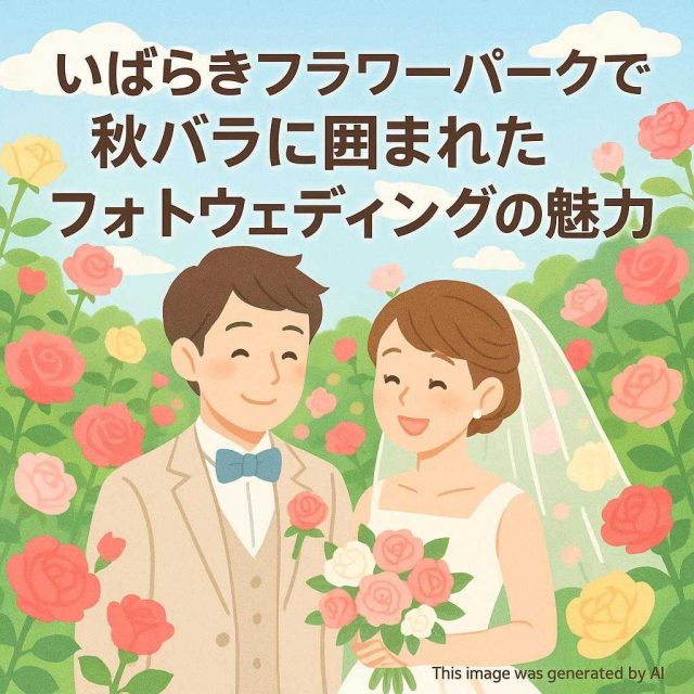 いばらきフラワーパークで秋バラに囲まれたフォトウェディングの魅力
