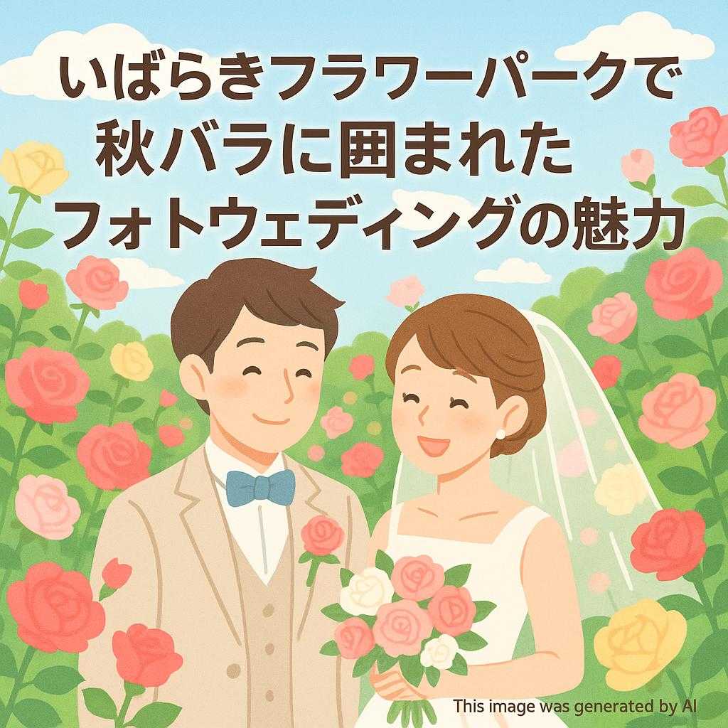 いばらきフラワーパークで秋バラに囲まれたフォトウェディングの魅力
