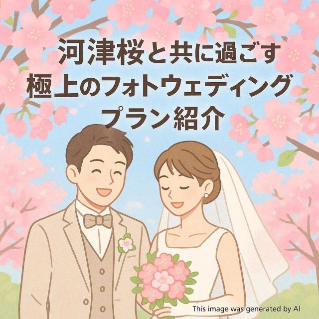 河津桜と共に過ごす極上のフォトウェディングプラン紹介