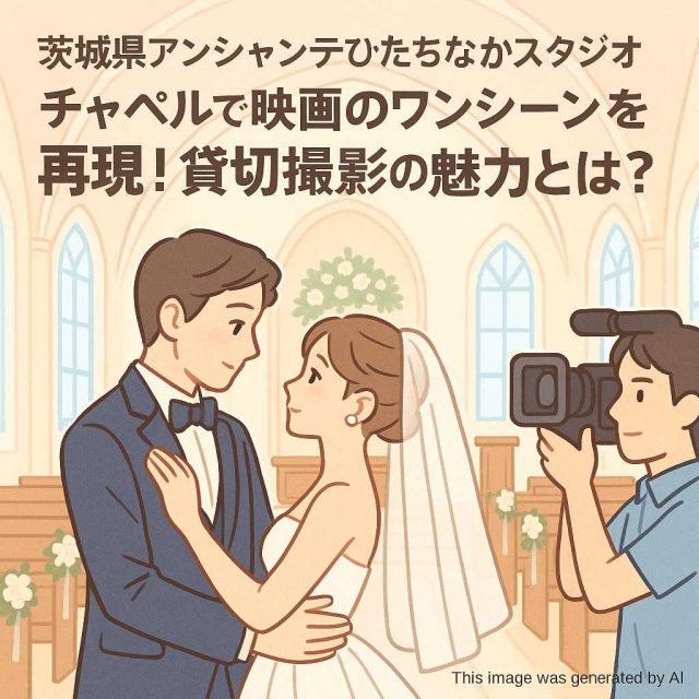 茨城県アンシャンテひたちなかスタジオ チャペルで映画のワンシーンを再現！貸切撮影の魅力とは？