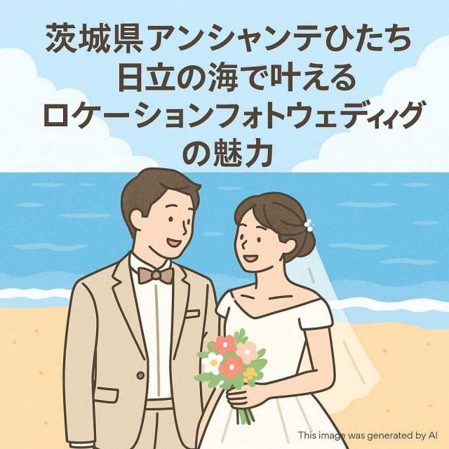 茨城県アンシャンテひたちなか日立の海で叶えるロケーションフォトウェディングの魅力