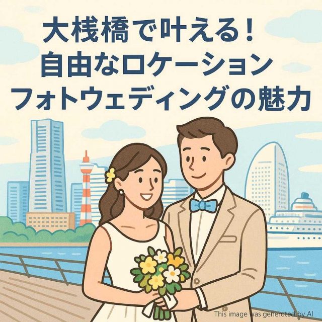 大桟橋で叶える！自由なロケーションフォトウェディングの魅力