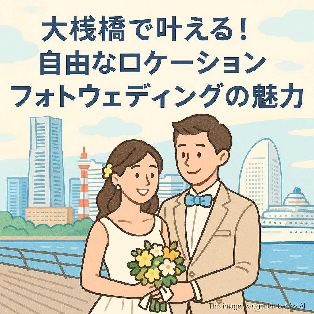 大桟橋で叶える！自由なロケーションフォトウェディングの魅力