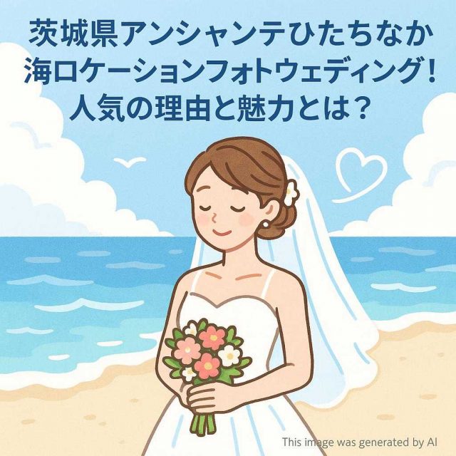 茨城県アンシャンテひたちなか 海ロケーションフォトウェディング！人気の理由と魅力とは？