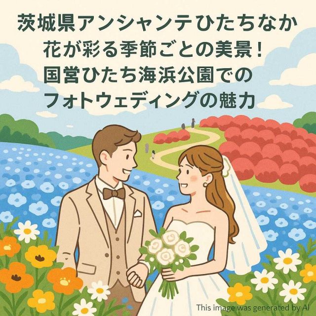 茨城県アンシャンテひたちなか 花が彩る季節ごとの美景！国営ひたち海浜公園でのフォトウェディングの魅力