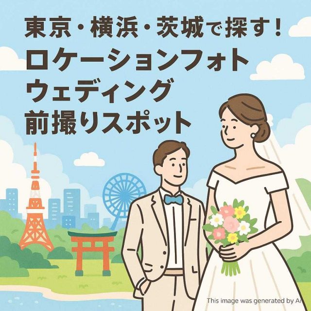 東京・横浜・茨城で探す！ロケーションフォトウェディング前撮りスポット特集