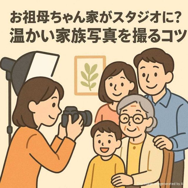 お祖母ちゃん家がスタジオに？温かい家族写真を撮るコツ