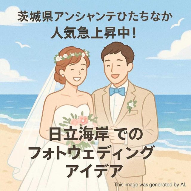 茨城県アンシャンテひたちなか 人気急上昇中！日立海岸でのフォトウェディングアイデア