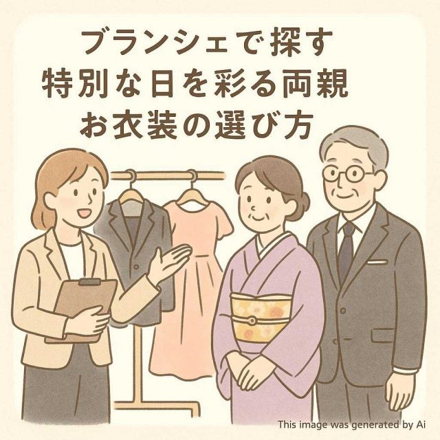 ブランシェで探す特別な日を彩る両親お衣装の選び方