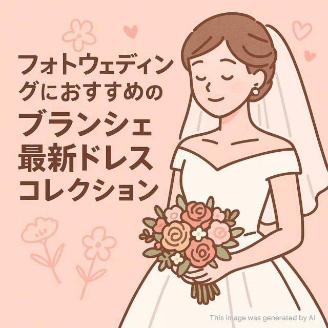 フォトウェディングにおすすめのブランシェ最新ドレスコレクション
