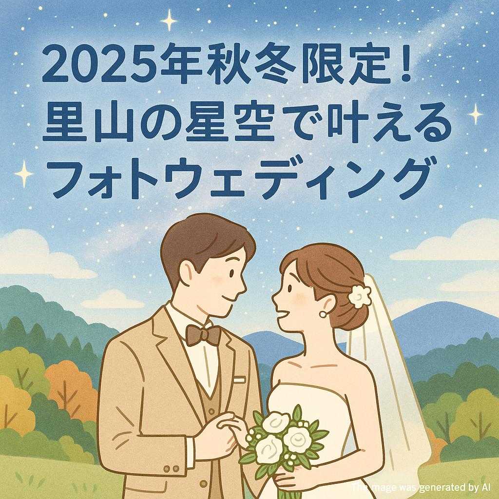 2025年秋冬限定！里山の星空で叶えるフォトウェディング