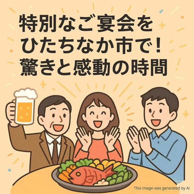 特別なご宴会をひたちなか市で！驚きと感動の時間