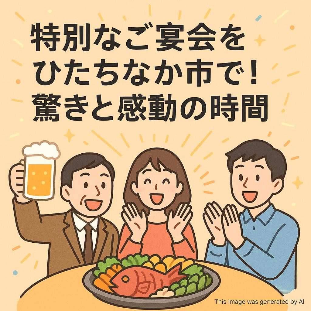 特別なご宴会をひたちなか市で！驚きと感動の時間