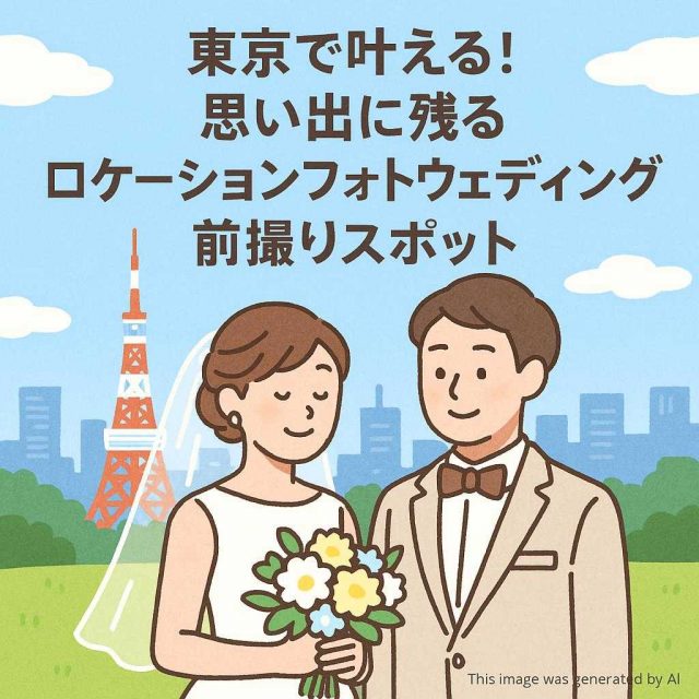 東京で叶える！思い出に残るロケーションフォトウェディングの前撮りスポット