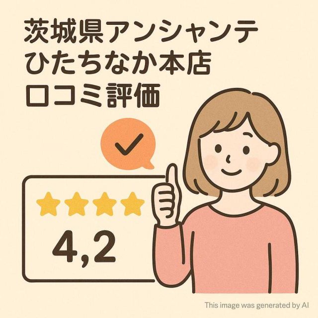 茨城県アンシャンテひたちなか本店 口コミ評価