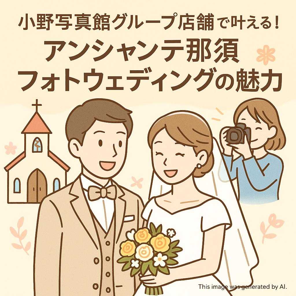 小野写真館グループ店舗で叶える！アンシャンテ那須フォトウェディングの魅力