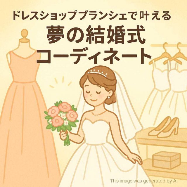 ドレスショップブランシェで叶える夢の結婚式コーディネート