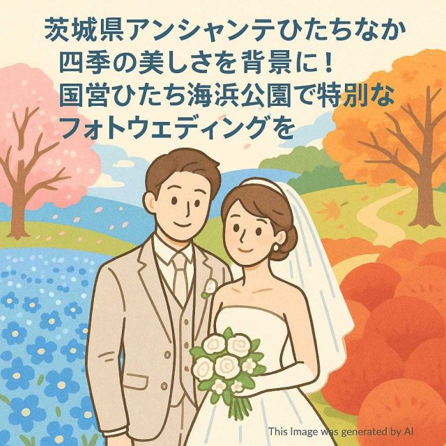 茨城県アンシャンテひたちなか 四季の美しさを背景に！国営ひたち海浜公園で特別なフォトウェディングを