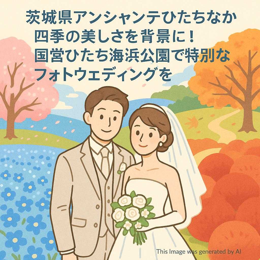茨城県アンシャンテひたちなか 四季の美しさを背景に！国営ひたち海浜公園で特別なフォトウェディングを
